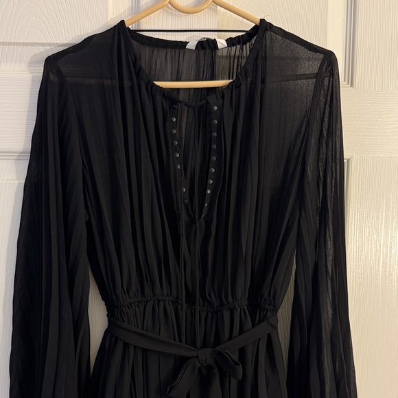 Zara Black Pleated Dress - Picture 1 of 15